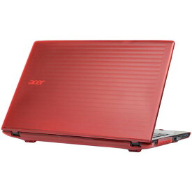 mCover iPearl シリーズ Acer エイサー Aspire E 15 E5-575 / E5-575G（15.6インチ）対応 ハード シェル ケース｜レッド