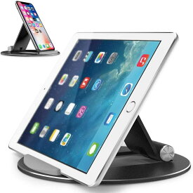 即納 アイパッド/スマホ/タブレット 卓上スタンド 4-13インチ対応/ブラック 角度調整可能 iPad 10.2 アイフォン 11シリーズ アンドロイド