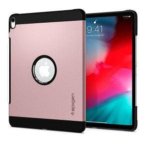 Spigen �V���s�Q�� iPad Pro �A�C�p�b�h �v�� 12.9 / 11 / 10.5 �Ή� �^�t�A�[�}�[ ���[�Y�S�[���h �^�u���b�g�P�[�X �~���X�y�b�N �Ռ��z��