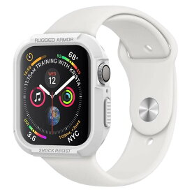 Spigen シュピゲン Apple Watch アップルウォッチ SE/6/5/4 40mm 44mm 対応 ラギッドアーマー ケース ホワイト 耐衝撃