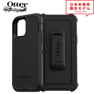 OtterBox Ib^[{bNX iPhone 13/13Pro/13ProMax/13mini/12/12Pro/12ProMax/12mini/11/11Pro/11ProMax P[X Jo[ fBtF_[ DEFENDER/ubN Ki {