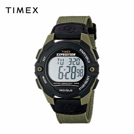 TIMEX タイメックス メンズ 腕時計 Expedition Classic Digital Chrono｜グリーン / ブラック T49993 海外モデル｜当店1年保証