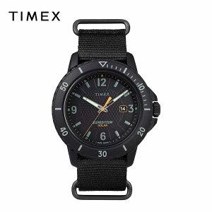 TIMEX �^�C���b�N�X �����Y �r���v Expedition Gallatin Solar-Powered�b�u���b�N / �I�����W TW2U30300 �C�O���f���b���X1�N�ۏ�