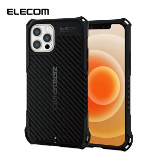[ ELECOM GR iPhone 13/13Pro/13ProMax/13mini/12/12Pro/12ProMax/12mini/11/11Pro/11ProMax/SE2/8/7 P[X Jo[ ZEROSHOCK ubN ϏՌ |Cg