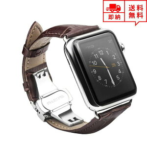 ���[ AppleWatch 8/7/6/5/4/3/2/1/SE/Ultra 38/40/41mm 42/44/45/49mm �Ή� �A�b�v���E�H�b�` �v�o���h �x���g �o���h �{�v ���U�[ D�o�b�N�� �X�e�����X�X�`�[�� �u���E��