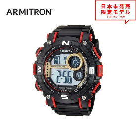 最安値挑戦中！ ARMITRON アーミトロン メンズ 腕時計 リストウォッチ 40/8284GBR ブラック/レッド 海外限定 時計 日本未発売 当店1年保証