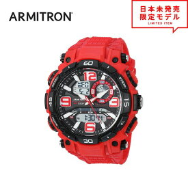 最安値挑戦中！ ARMITRON アーミトロン メンズ 腕時計 リストウォッチ 20/5270RED ブラック/レッド 海外限定 時計 日本未発売 当店1年保証