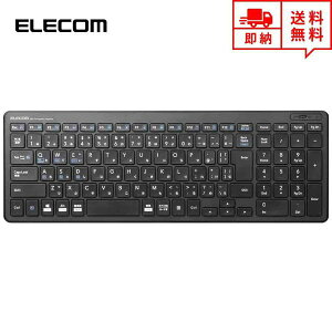 即納 無線 ワイヤレス キーボード Bluetooth フルサイズ ブラック パンタグラフ ワイヤレスキーボード デスクトップパソコン/ノートパソコン