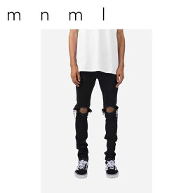 日本未発売 mnml ミニマル デニムパンツ X1 SKINNY DENIM｜ブラック デニム パンツ ジーパン メンズ US限定 正規品