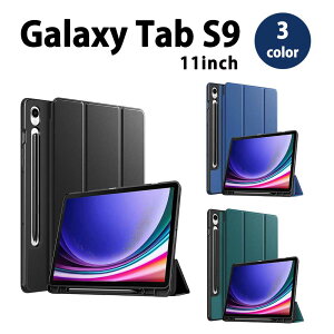 Galaxy Tab S9 11�C���` �P�[�X �蒠�^ �X�^���h�@�\ �I�[�g�X���[�v/�E�F�C�N �S3�F �^�u���b�g �J�o�[ 2023 ��������