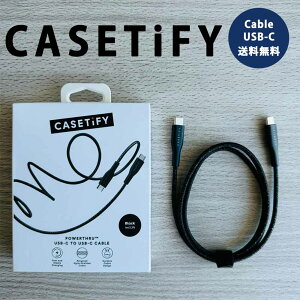 CASETiFY P[XeBt@C [dP[u ^CvC ubN USB-C & USB-C P[u iPhone / MacBook / iPad Ή 