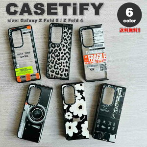 CASETiFY P[XeBt@C Galaxy Z Fold5 / Z Fold4 CpNgP[X NA/ubN S6 MNV[ {