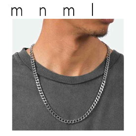 即納 mnml ミニマル ネックレス ロング キューバ チェーン 喜平 A4シ ルバー メンズ レディース 正規品 日本未発売