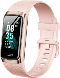 即納 iPhone Android 対応 スマートウォッチ レディース 腕時計 ピンク IP68防水 アプリ通知 万歩計 活動量計