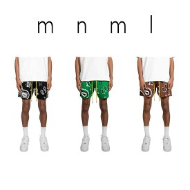 mnml ミニマル ペイズリー ニット ショートパンツ 全3色 PAISLEY KNIT SHORTS ハーフパンツ メンズ US限定 正規品 日本未発売