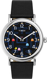 TIMEX タイメックス パックマン コラボモデル 腕時計 Weekender 38mm TW2V06100JT ブラック レザー インディグロナイトライト 当店1年保証