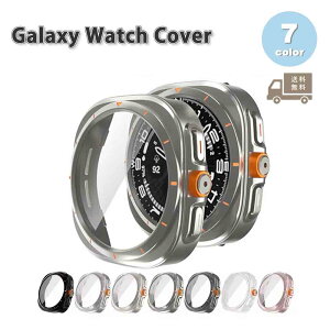 MNV[ EHb` ʕی Jo[ KX Galaxy Watch 7/6 40mm/44mm ^ S7F XN[veN^[ ϏՌ 