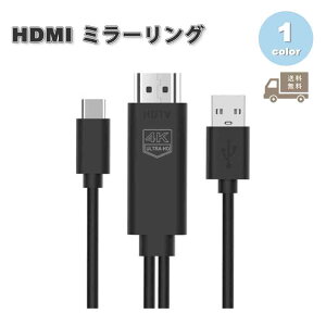 [ iPhone iPad Ή Type-C [dȂ ʂerɉf HDMI ϊA_v^ 1.8m ubN 𑜓x ϊP[u ~[O vWFN^[