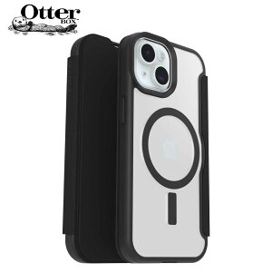 OtterBox Ib^[{bNX React MagSafe V[Y Folio ubN/NA }OZ[t 蒠^ iPhone 15/14/13 ACtH P[X 