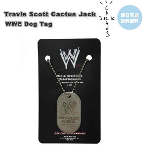 ���[ Travis Scott Cactus Jack �g�����B�X �X�R�b�g �J�N�^�X�W���b�N WWE DOG TAG �l�b�N���X ���� �����A ���K�i ��������