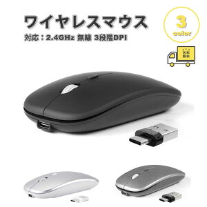 ���[ ���C�����X�}�E�X ���� �}�E�X �u���b�N USB���V�[�o�[ 2.4G USB/type-C DPI�ؑ� �É��݌v �ȓd�� Windows/Mac/surface/Microsoft