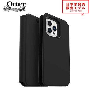 [ OtterBox Ib^[{bNX 蒠^ iPhone 13/13Pro/13ProMax/13mini/12/12Pro/12ProMax/12mini/11/11Pro/11ProMax tbvP[X Jo[ Strada Via ubN {