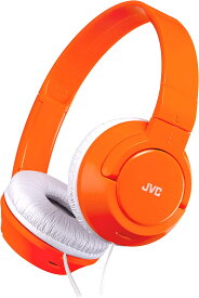 JVC ヘッドフォン ヘッドホン ヘッドセット 3.5mmアダプタ ネオンオレンジ 有線 折りたたみ式 タブレット/ラップトップ/PC/iPhone/Android