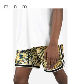 即納 mnml ミニマル ANIMAL BASKETBALL SHORTS ヒョウ柄 ショートパンツ ハーフパンツ メンズ US限定 正規品 日本未発売