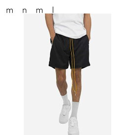 即納 mnml ミニマル BASIC MESH SHORTS メッシュ ショートパンツ ハーフパンツ メンズ US限定 正規品 日本未発売