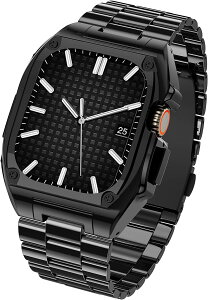 ���[ �X�e�����X ��̌^ �u���b�N �ϏՌ� �����h�~ �ی� �P�[�X �J�o�[ AppleWatch �A�b�v���E�H�b�` Ultra 49mm �E���g�� ��������