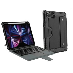 iPad P[X蒠^ tbvP[X X^h@\ Bluetooth L[{[h USz Jo[ iPad 10 / iPad Pro 12.9 6 / iPad Pro 11 4 / iPad Air 5 ^ubg ACpbh v ϏՌ ی
