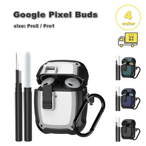 �O�[�O�� �s�N�Z�� �o�b�Y �v�� �P�[�X �~���^���[ ���b�N�@�\ �J���r�i�t�� Google Pixel Buds Pro2 / Pro1 �S4�F �ϏՌ� �����h�~ �J�o�[ ��������