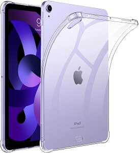 即納 iPad Air 第5世代 2022/第4世代 2020 case ケース カバー スタンド機能 背面ケース クリア 傷つき防止 取付簡単 TPU製 ソフト Apple Pencil2