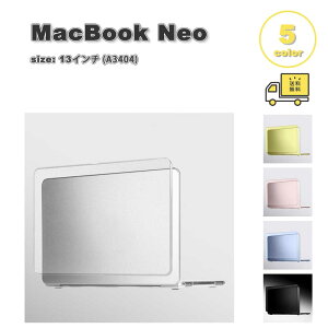 �}�b�N�u�b�N �J�o�[ TPU ���h�~ ������ �t���X�g �S5�F MacBook Neo 13 �C���` (A3404) A18 Pro�`�b�v �P�[�X �ی� �Ռ��z�� ��������