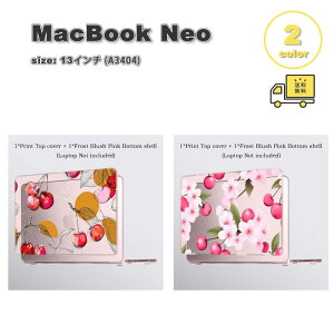 �}�b�N�u�b�N �J�o�[ PC �`�F���[ UV�v�����g �g�b�v�J�o�[ �S2�F MacBook Neo 13 �C���` (A3404) A18 Pro�`�b�v �P�[�X �ی� �Ռ��z�� ��������