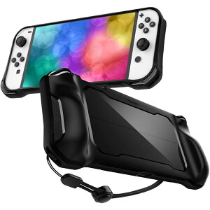 即納 任天堂 スウィッチ Nintendo Switch 有機ELモデル 対応 ケース カバー マーブル 衝撃吸収 保護カバー あつ森 衝撃吸収 滑り止め 専用保護カバー 親指キャップ