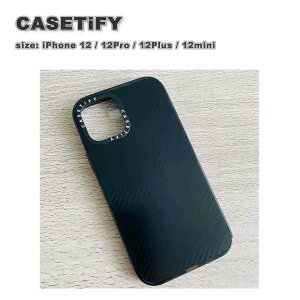 CASETiFY P[XeBt@C iPhone12/12Pro/12ProMax/12mini P[X Jo[ impact J[{ ubN {
