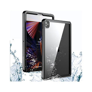 ���[ iPad Pro 12.9�C���` ��6/5/4 ���� �Ή� �^�u���b�g �w�� �P�[�X �u���b�N �N���A IP68�ō��h���K�i ���S�h�� �J���������Y�ی� �L�b�N�X�^���h�t�� �C�菝�h�~ PC TPU�f�� ���ϖh�~ �����h�~ �A