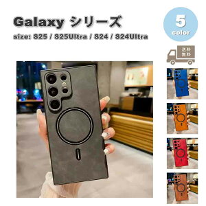 MNV[ Galaxy PUU[ Jی Magsafe }OZ[t P[X S5F S25/S25Ultra/S24/S24Ultra ϏՌ Jo[ 