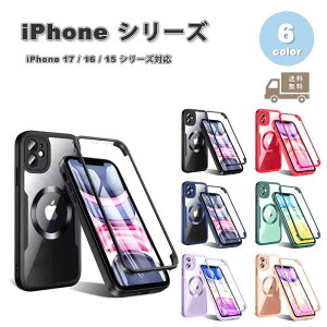 iPhone VR Sʕی ϏՌ Jی Magsafe }OZ[t Ή P[X S6F 17/17Pro/17ProMax/Air/16/16Pro/16Plus/16ProMax/15/15Pro/15Plus/15ProMax ϏՌ ^ y Jo[ 