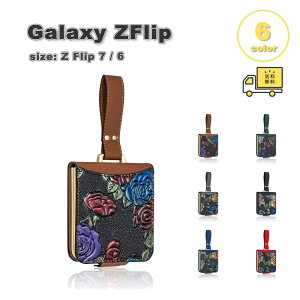 �M�����N�V�[ Galaxy Z Flip7 / Z Flip6 PU���U�[ ���X�g�o���h �����h�~ �t�����[ �� �X�g���b�v�z�[�� �Ή� �S6�F �P�[�X �[�b�g�t���b�v �ϏՌ� �y�� �J�o�[ ��������
