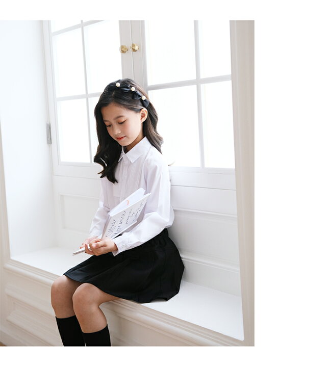 賜物 110cm かわいい♡キッズ レース襟シャツ♡ブラウス 子供用 入学式 卒園式 mandhucollege.edu.mv