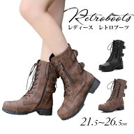 【9/25！20%OFFクーポン】 ショートブーツ レディース ブーツ 靴 レースアップブーツ シューズ レトロブ…