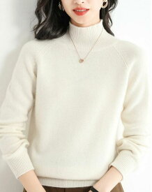 20%OFFクーポン ニットセーター 秋冬 ハイネック セーター 厚手 ニット レディース トップス タートルネック 寒がりさんに プルオーバー チュニック カシミヤタッチ アウター 春 秋 冬 ストレッチ 長袖 ゆったり ショート丈 防寒 無地 通勤 S M L XL 2XL 秋冬 大きいサイズ