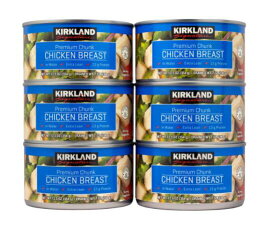 カークランドシグネチャー チキン缶 354g x 6　Kirkland Signature Canned Chicken 354g x 6