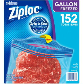 ジップロック フリーザーガロン 保存袋 152袋　Ziploc Freezer Gallon 152 Bags