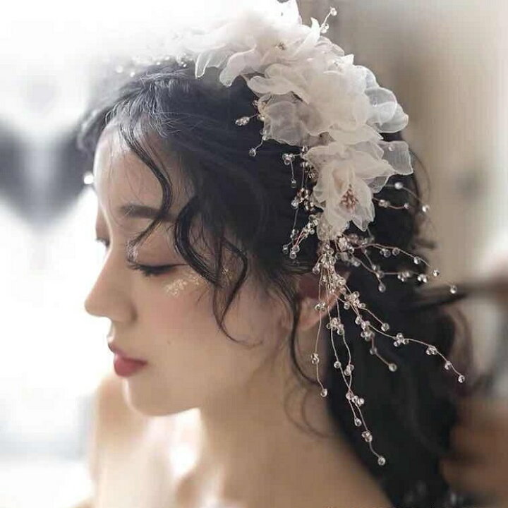 楽天市場】ヘッドドレス ウェデイング ヘアアクセサリー ヘッドアクセ 