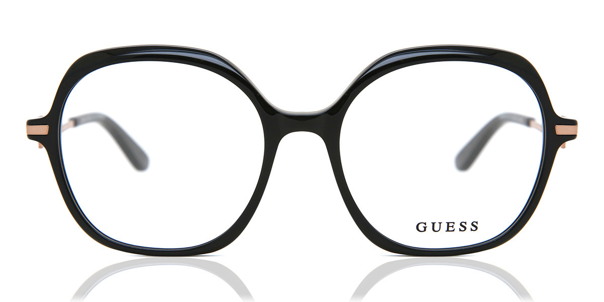 【正規品】【送料無料】Guess ゲス レディース メガネ Guess GU 2702 001 54 54 サイズ 正規品 安い ケース＆クロス付【海外通販】 眼鏡