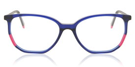 【正規品】【送料無料】SmartBuyコレクション Full Rim Geometric Transparent Dark Blue Fuchsia SmartBuy Collection Frazer JSV-277 004 Fashion Unisex Eyeglasses【海外通販】