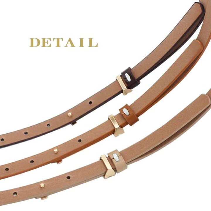 楽天市場】1.3cm【H-Buckle レザーベルト】ベルト レディース 細い 細 
